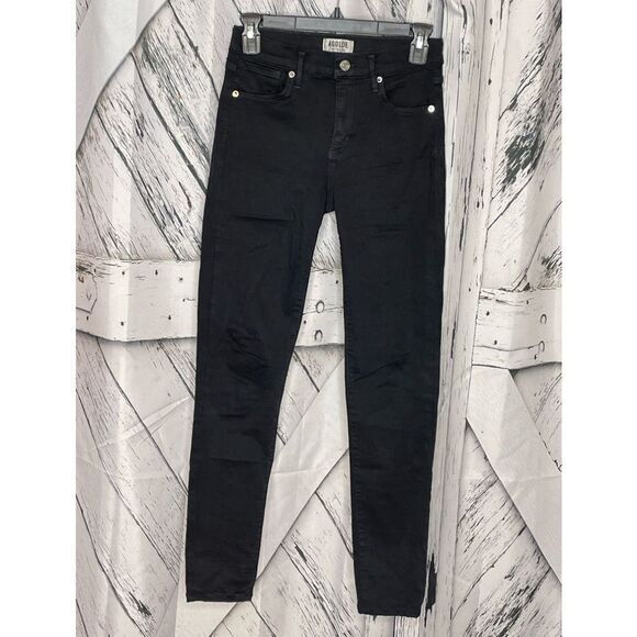 Agolde Black Filter Free Sophie Crop Jeans Size 26 - Picture 2 of 7